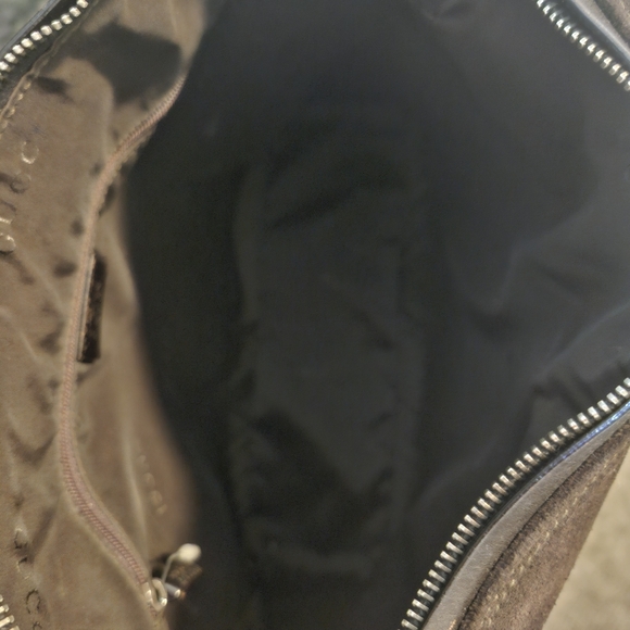 SOLD  SOLD  DO NOT BUY Vintage Brown Suede And Leather  Gucci Hobo Handbag - Picture 11 of 15